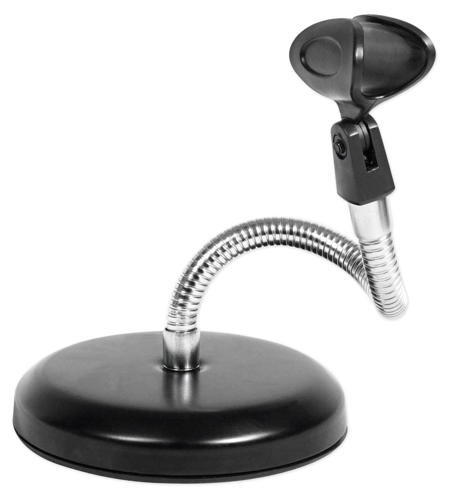 Rockville Gaming Live Streaming Twitch Mic Stand w/Gooseneck+Round Weighted Base