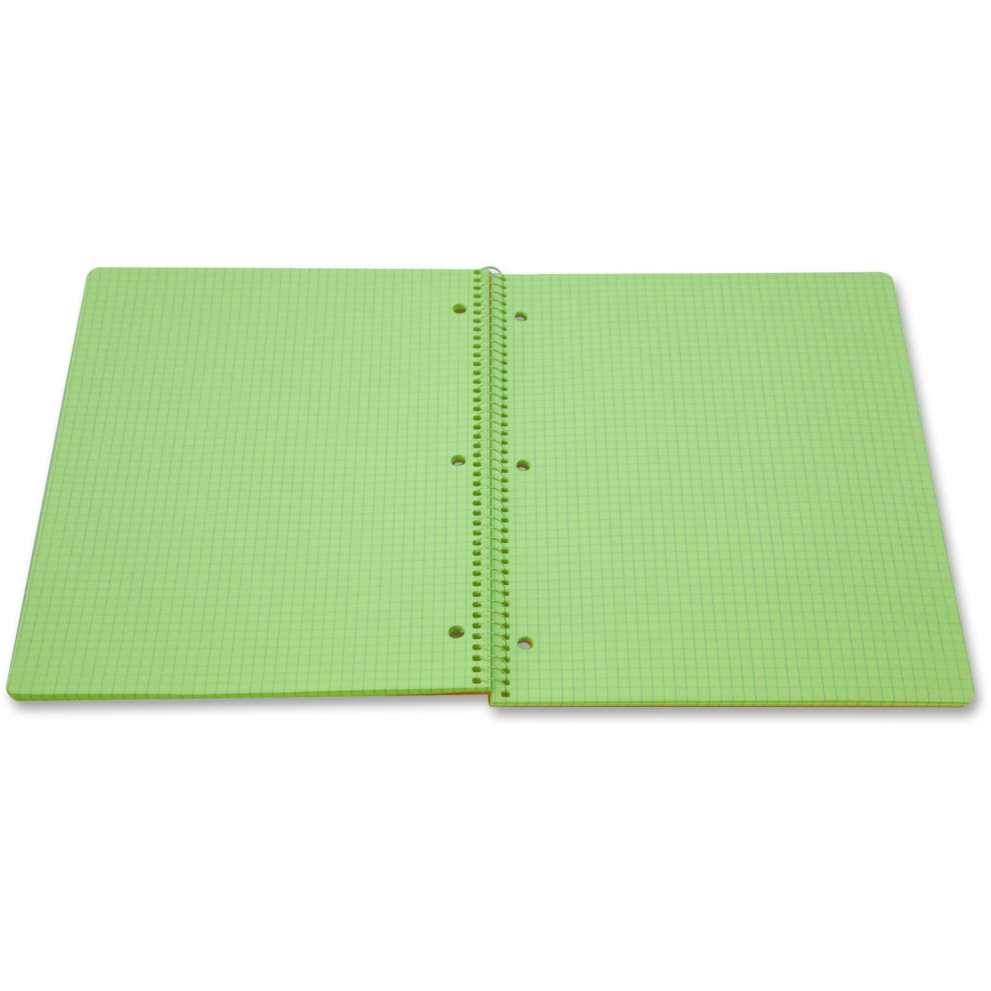 Roaring Spring Quad Notebook Wirebound 5x5 Quad 3HP 11"x8-1/2" 80 Sh Brown 11209