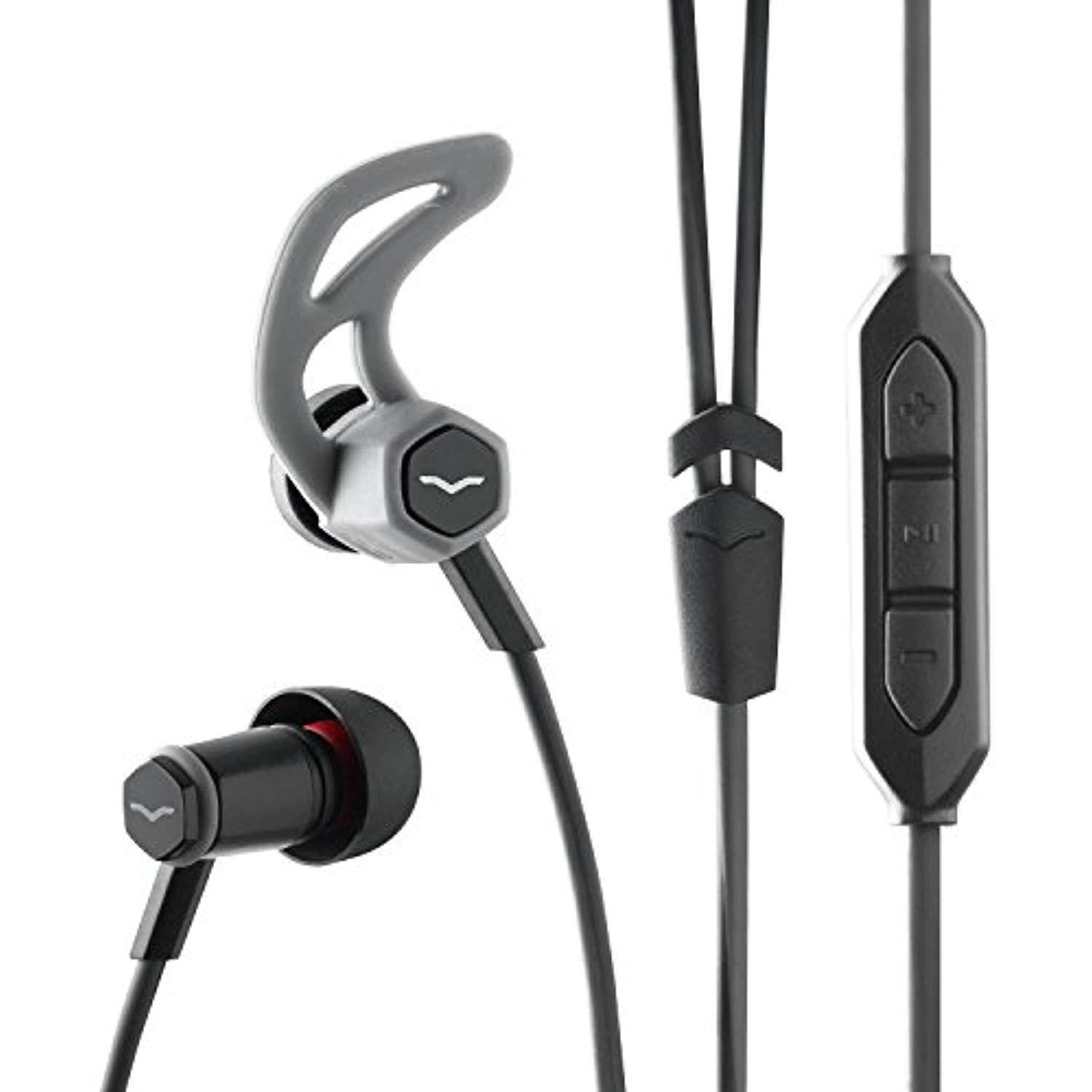 V-MODA Forza In-Ear Hybrid Sport Headphones w/ iOS Microphone - Black