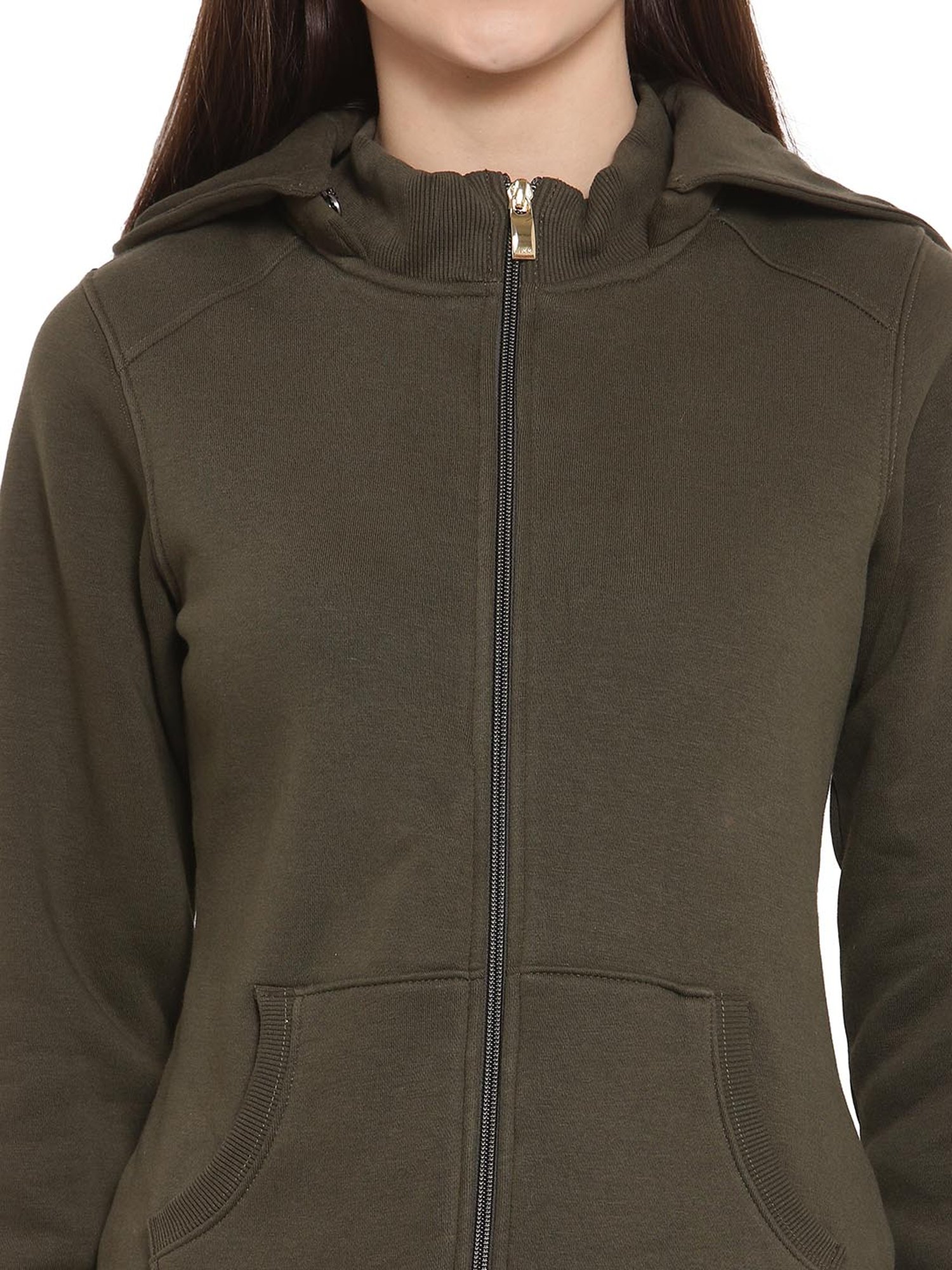 Juelle Olive Hooded Sweatshirt