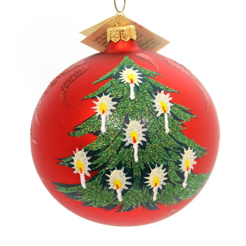 Christina's World Red Candlelight Santa Christmas Tree Poland  -  Tree Ornaments