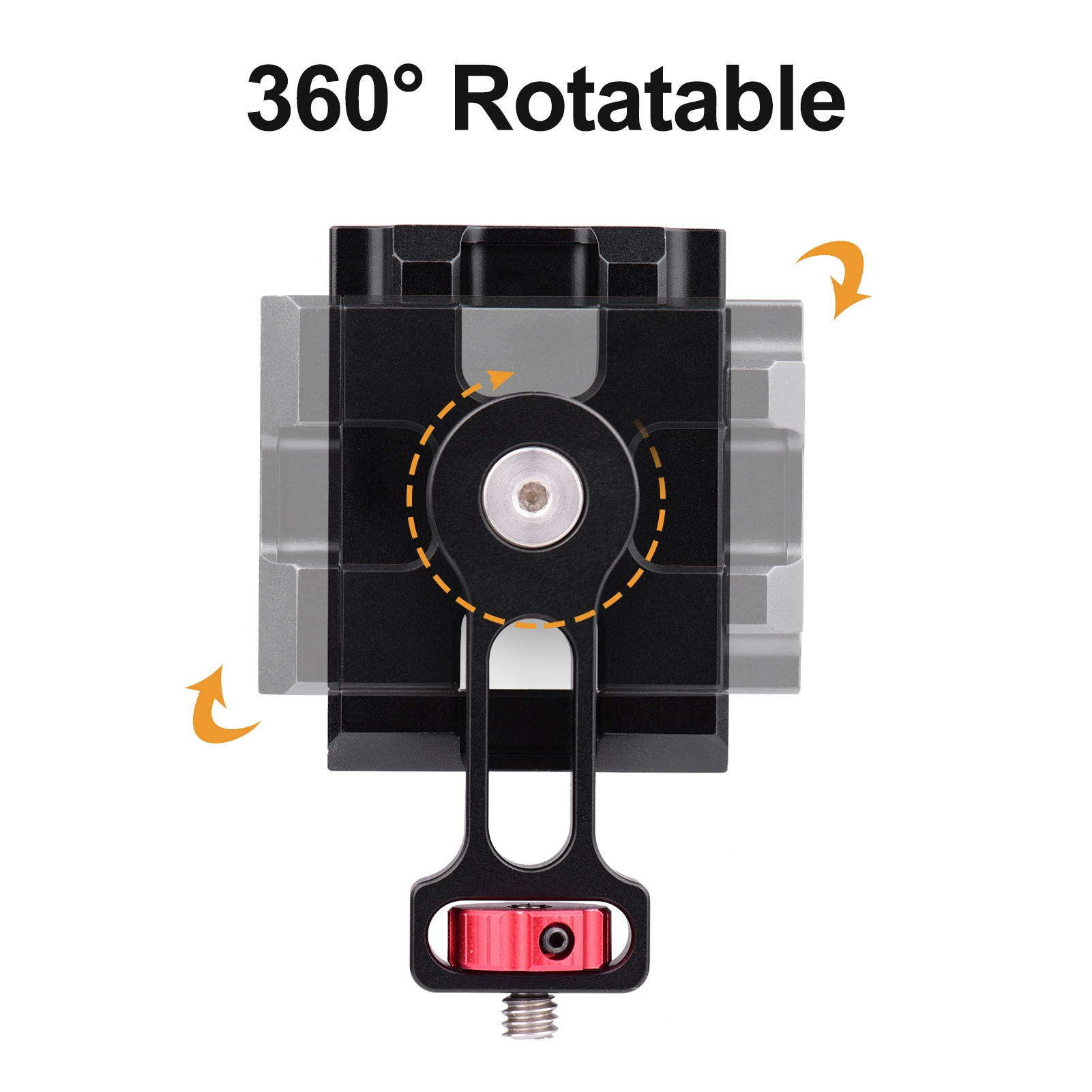 Phone Holder Smartphone Clamp Clip with 1/4 Inch Screw Rotary Knob 360&deg; Rotation for Stabilizer Gimbal Accessory Replacement for Hohem iSteady Pro 2/3