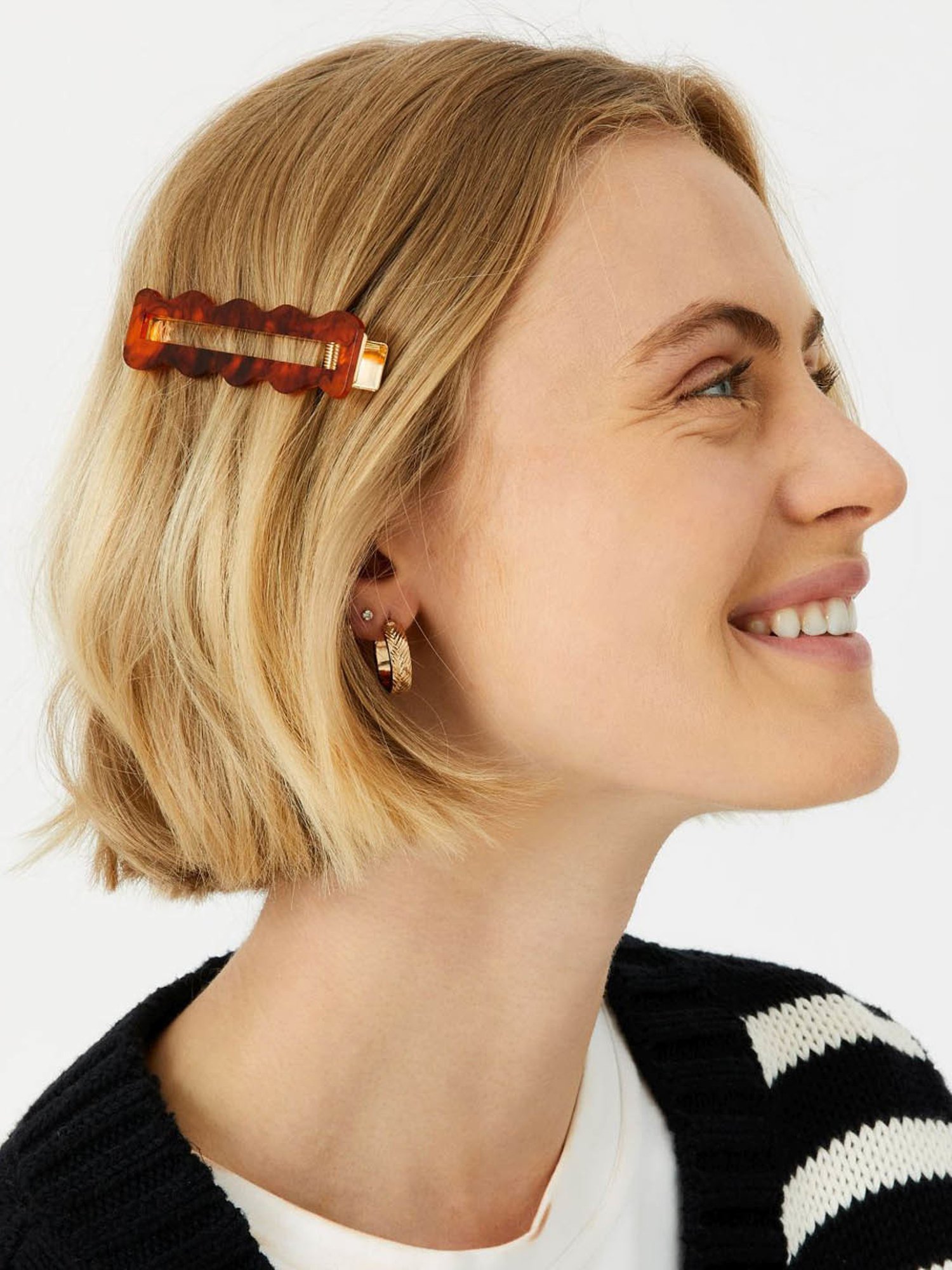 Accessorize London Brown Printed Hair Pins