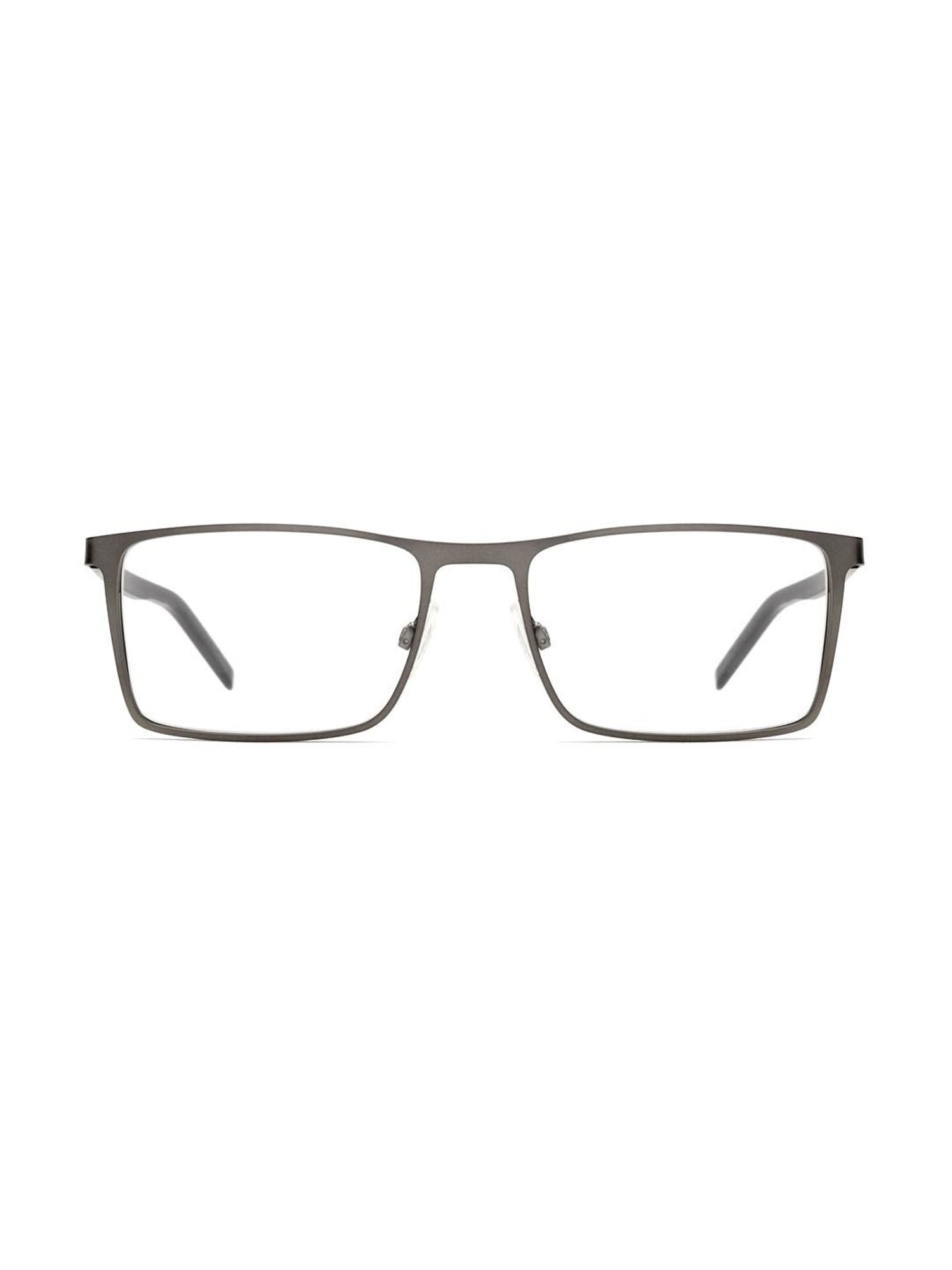 HUGO Brown Rectangular Eye Frames for Men