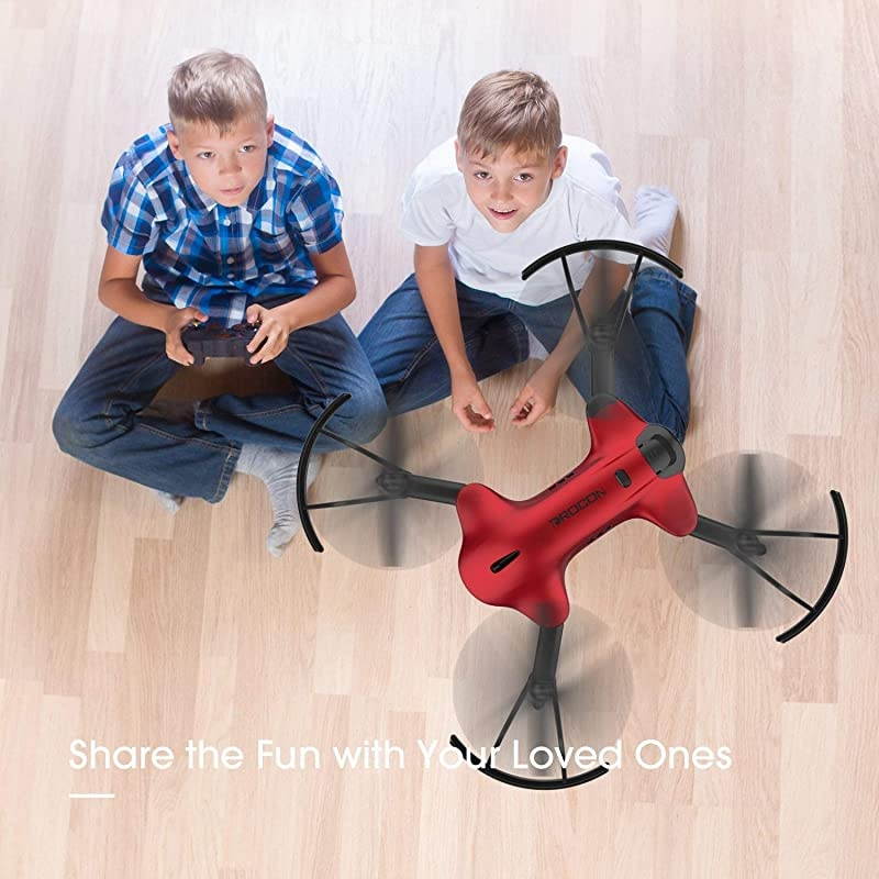 Drone for Kids Drocon  FPV WiFi Drone with Camera 1080P FHD Realtime Video Feed Great Drone for Beginners Quadcopter Drone with Altitude Hold OneKey TakeOff Landing Foldable Arms Red