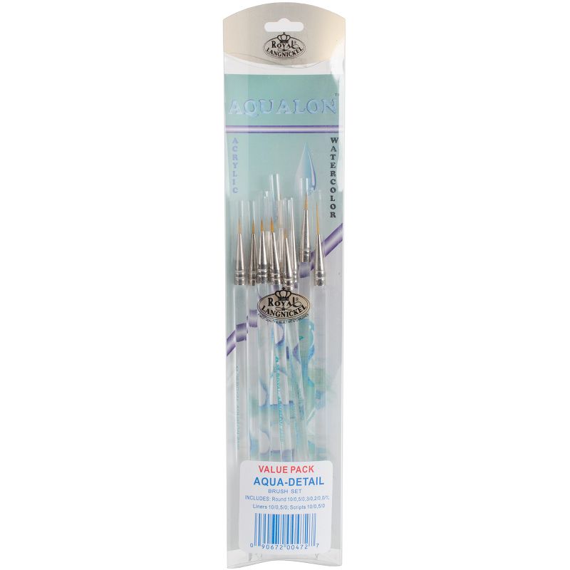 Royal Aqualon Detail Brush Set 10/Pkg