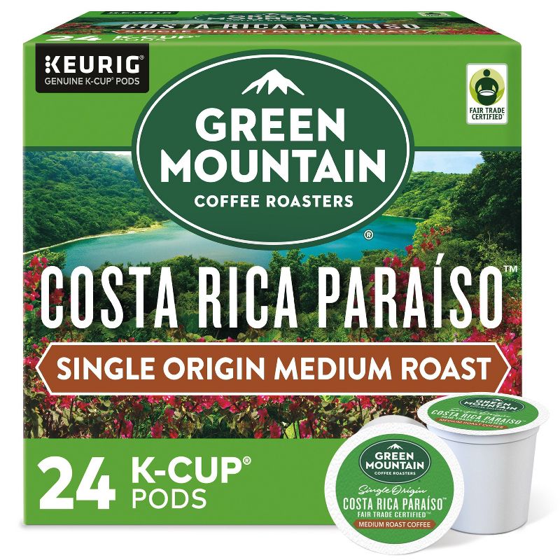 Green Mountain Coffee Costa Rica Paraiso Keurig K-Cup Coffee Pods - Medium Roast - 24ct