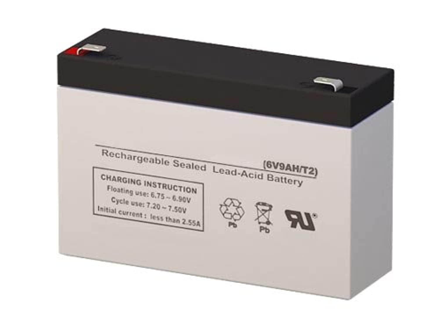 fp665-f2 6 volt 9 amph sla replacement battery with f2 terminal