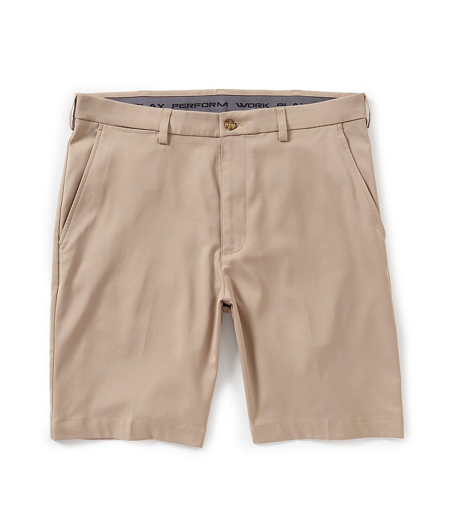 Roundtree & Yorke Active Waist 9#double; Inseam Performance Shorts