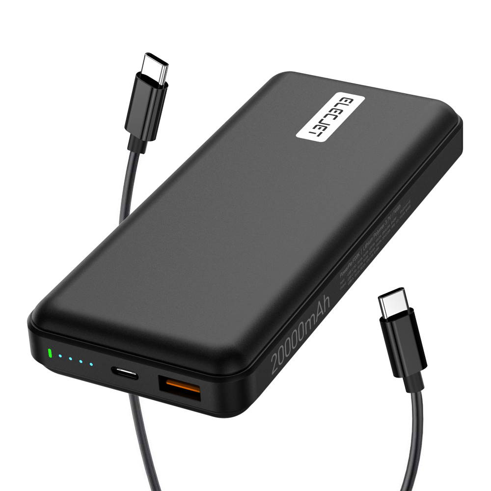 ELECJET PowerPie 20000mAh USB C PD 45W Laptop Power Bank, [Super Fast Charging 2.0] PPS Battery Pack for Samsung Note 10 plus/S20 Ultra/Note 20, Portable Charger External Battery for MacBook Pro/Air