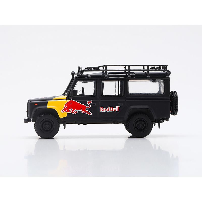 Land Rover Defender 110 "Red Bull LUKA" Black Limited Edition to 3000 pieces 1/64 Diecast Model Car by True Scale Miniatures