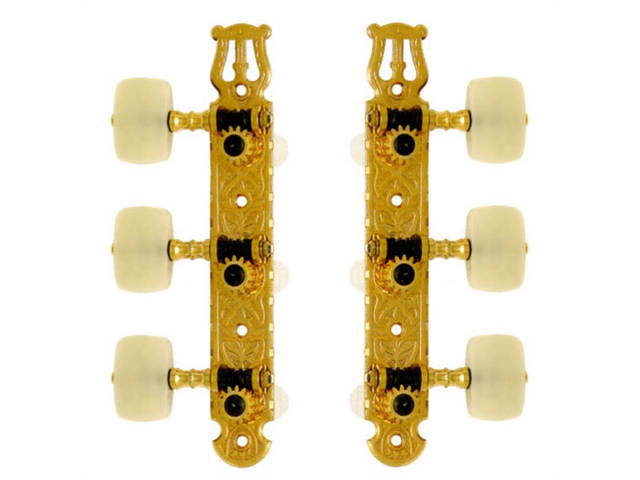 Ping Classical Guitar Tuning Machines - 3 per side - Gold - Ping P2625