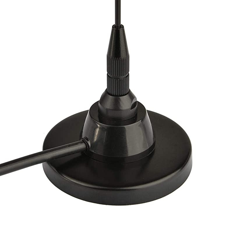 HF VHF UHF Ham Radio Amateur Radio Mobile Radio Scanner Antenna Police Scanner Antenna Magnetic Base BNC Male Antenna Compatible with Uniden Bearcat Whistler Radio Shack Police Radio Scanner