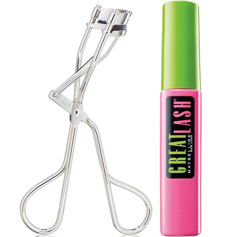 Maybelline Great Lash Mascara and Eyelash Curler Holiday Gift Set - 2pc