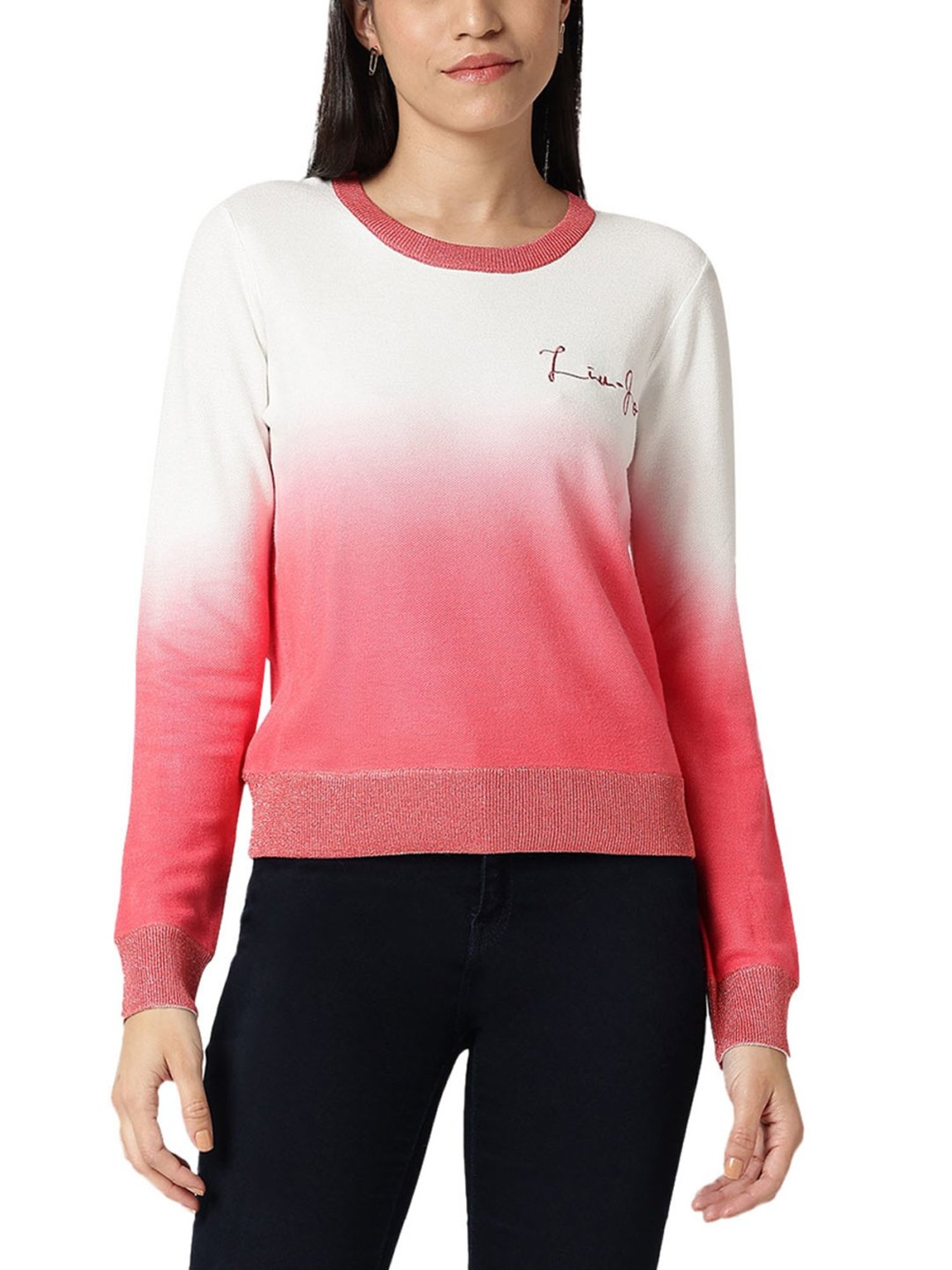 Liu Jo Barbie & Shaded Logo Regular Fit Sweatshirt