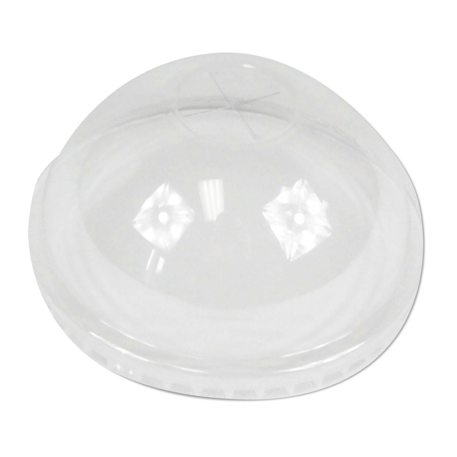 Boardwalk PETDOME PET Cold Cup Dome Lids, Fits 16-24 oz Plastic Cups, Clear, 2500 / Carton