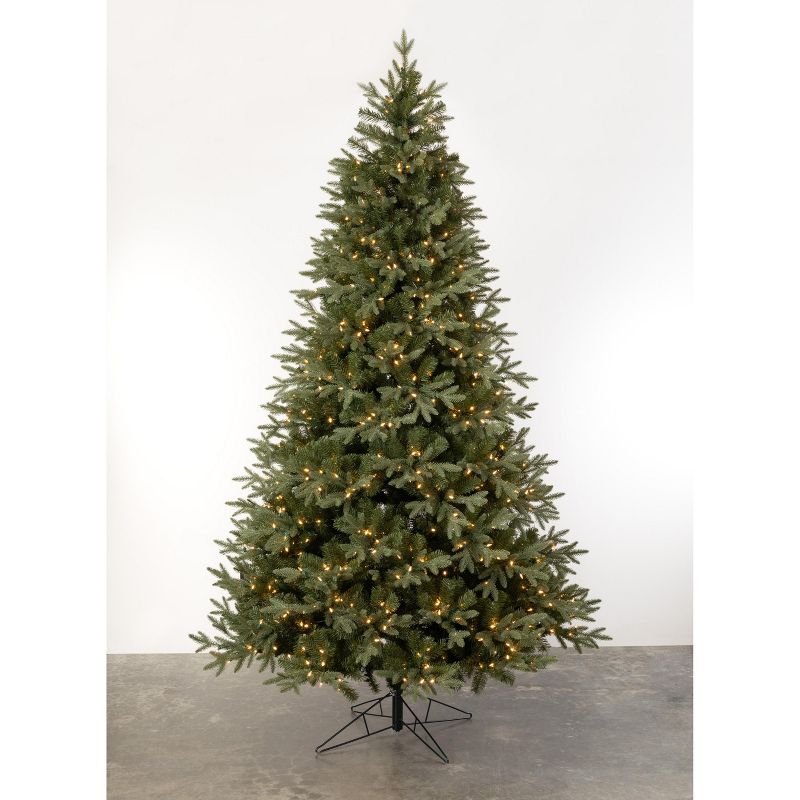 Sullivans 9' Blue Grey Spruce Artificial Tree with Lights 9'H Green