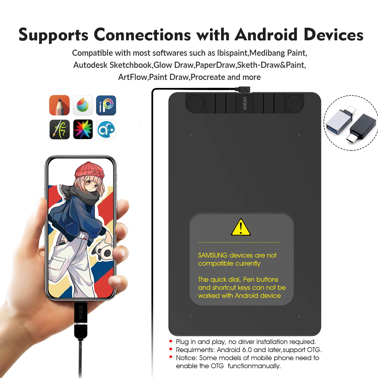 Huion KAMVAS Pro 13 GT-133 Pen Display Drawing Monitor 13.3 Inches Tilt Function Battery-Free Stylus 8192 Pen Pressure(Stand Included)