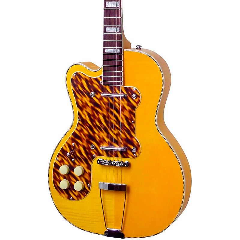 Kay Vintage Reissue Guitars Thin Twin Left-Handed Electric Guitar Natural Blonde