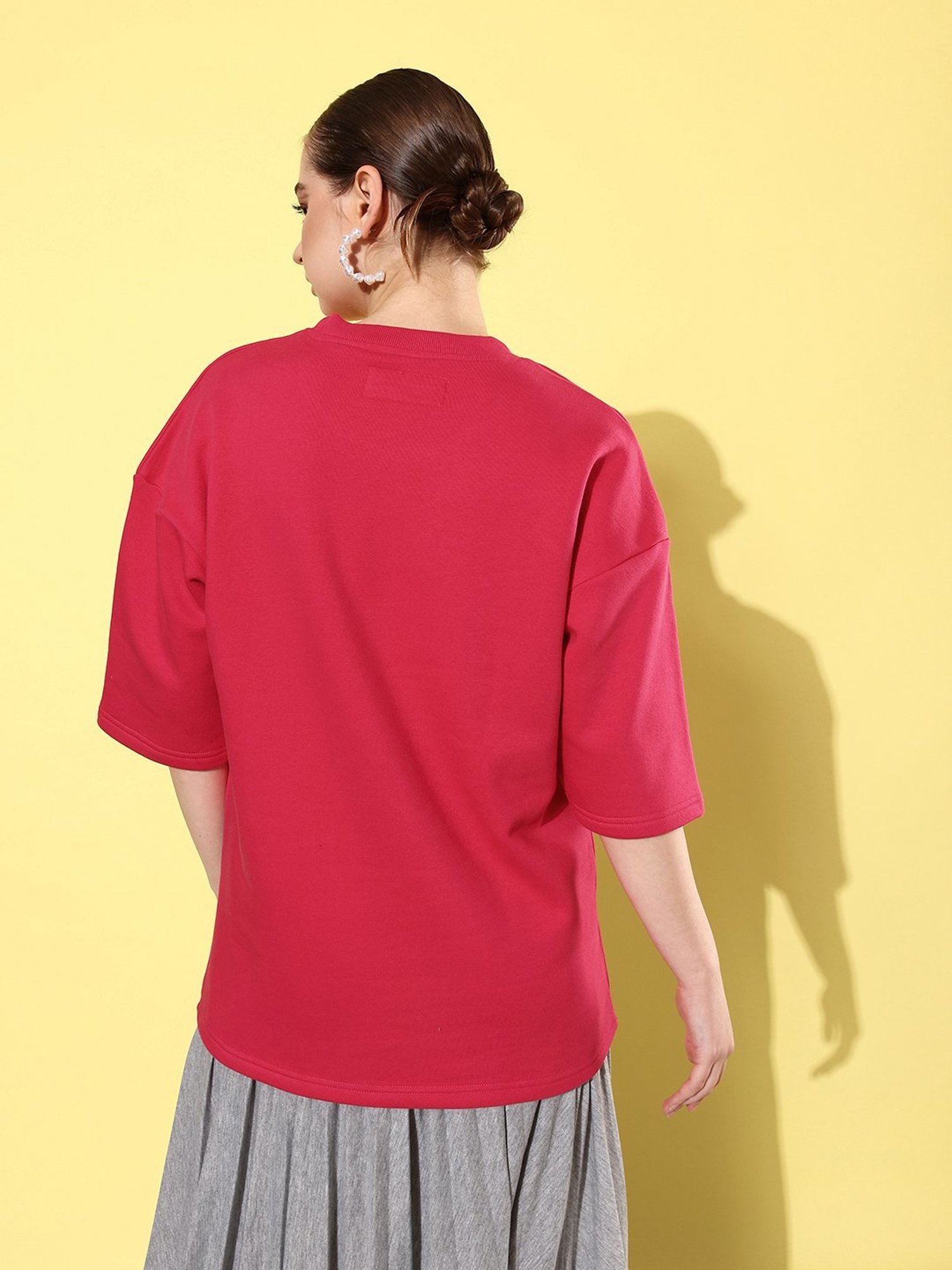 Difference of Opinion Pink Fleece Oversized Sweatshirt