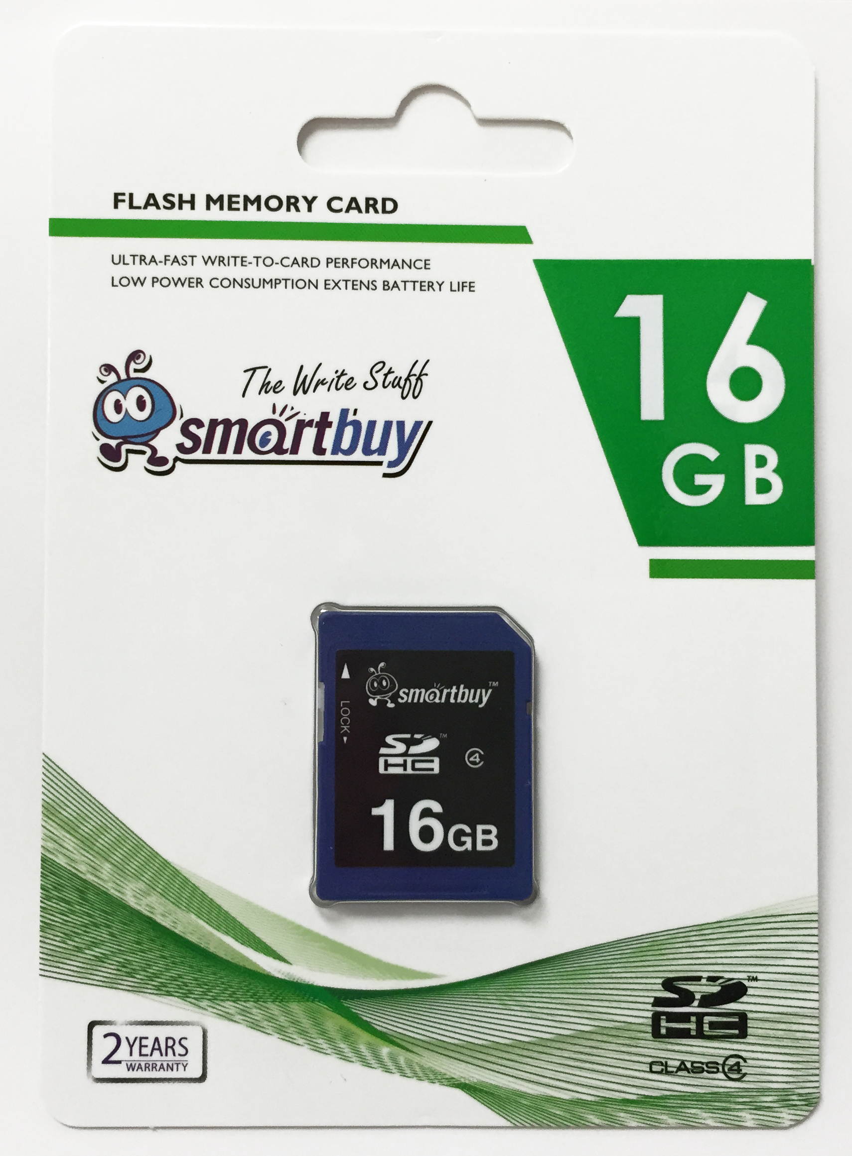 Smartbuy SDHC Class 4 Flash Memory Card SD HC Secure Digital C4 Fast Speed for Camera (16GB - 2 Packs)