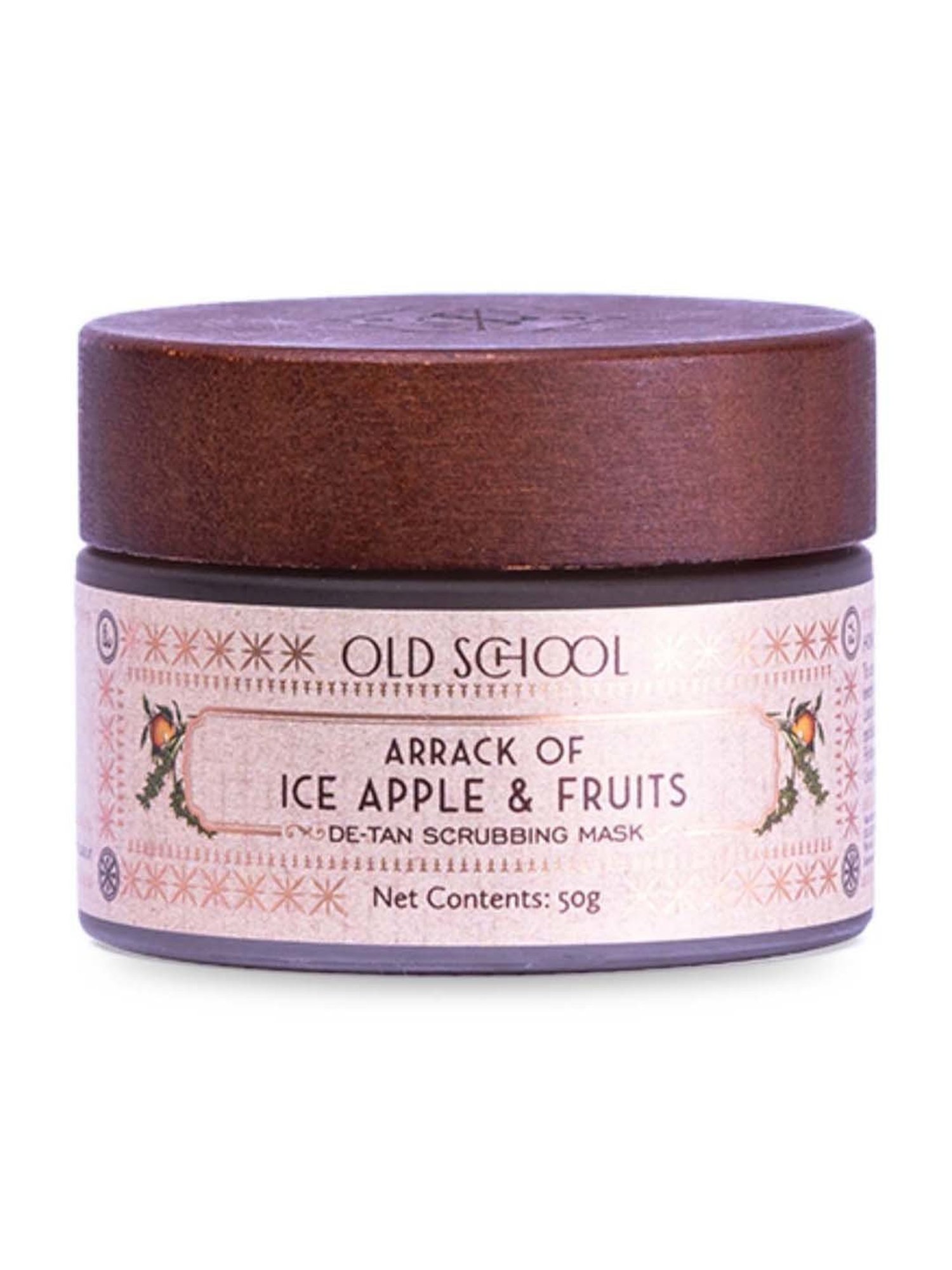Old School Rituals Arrack of Ice Apple & Fruits De-Tan Scrubbing Mask - 50 gm