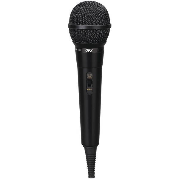 QFX M-106 Unidirectional Dynamic Microphone with 10ft Cable