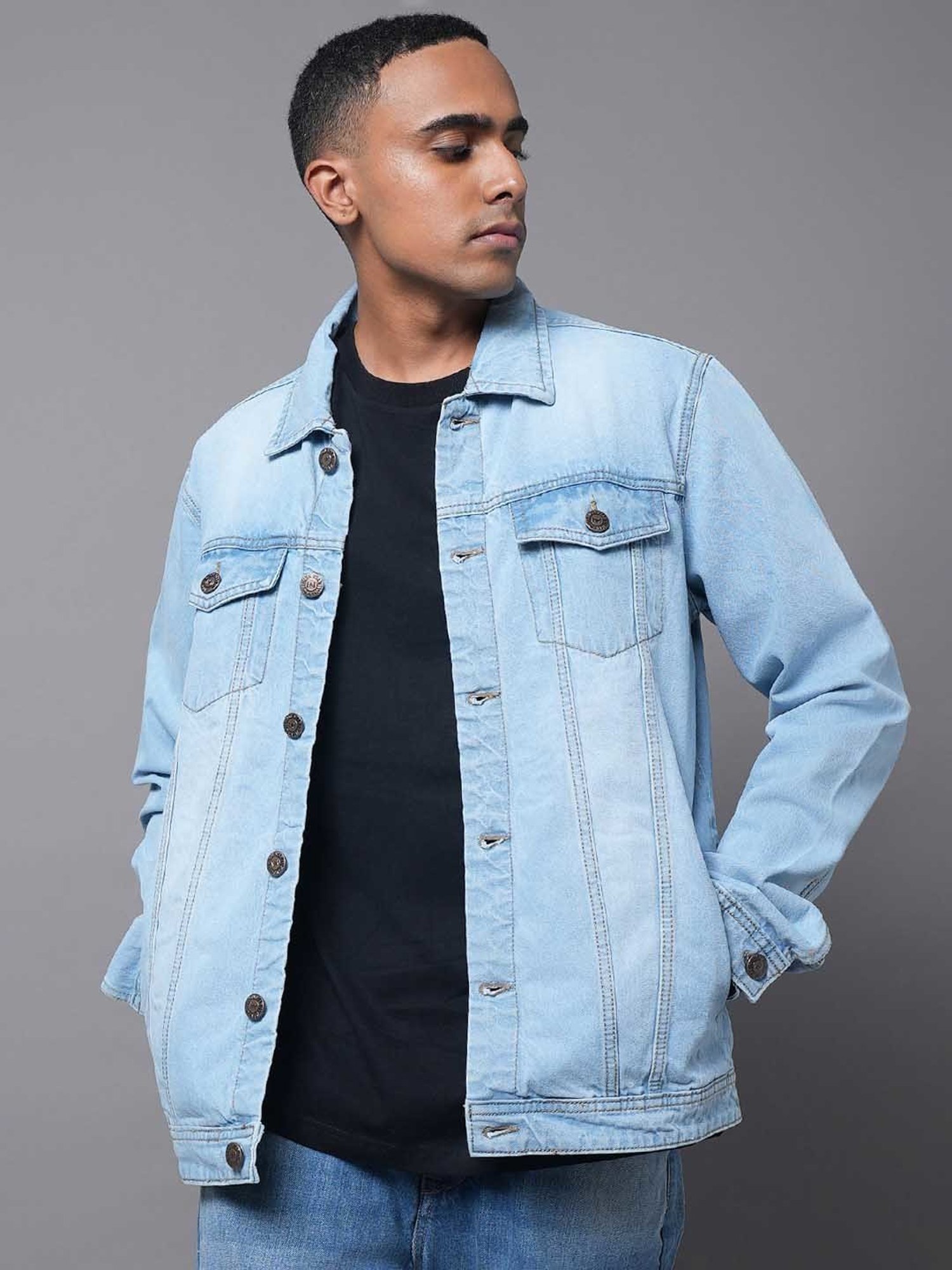 High Star Light Blue Regular Fit Denim Jacket