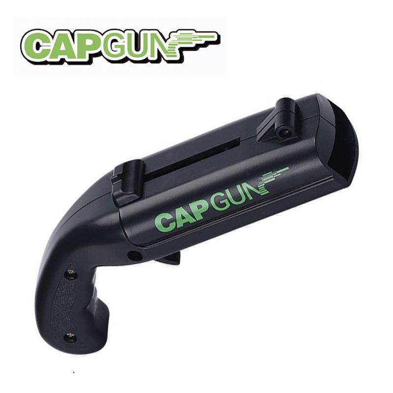 Cap Gun Bottle Opener Magnet Beer Opener Launcher Shooter Shoots Over 5 Meters for Home Bar Party Drinking Game(Black)