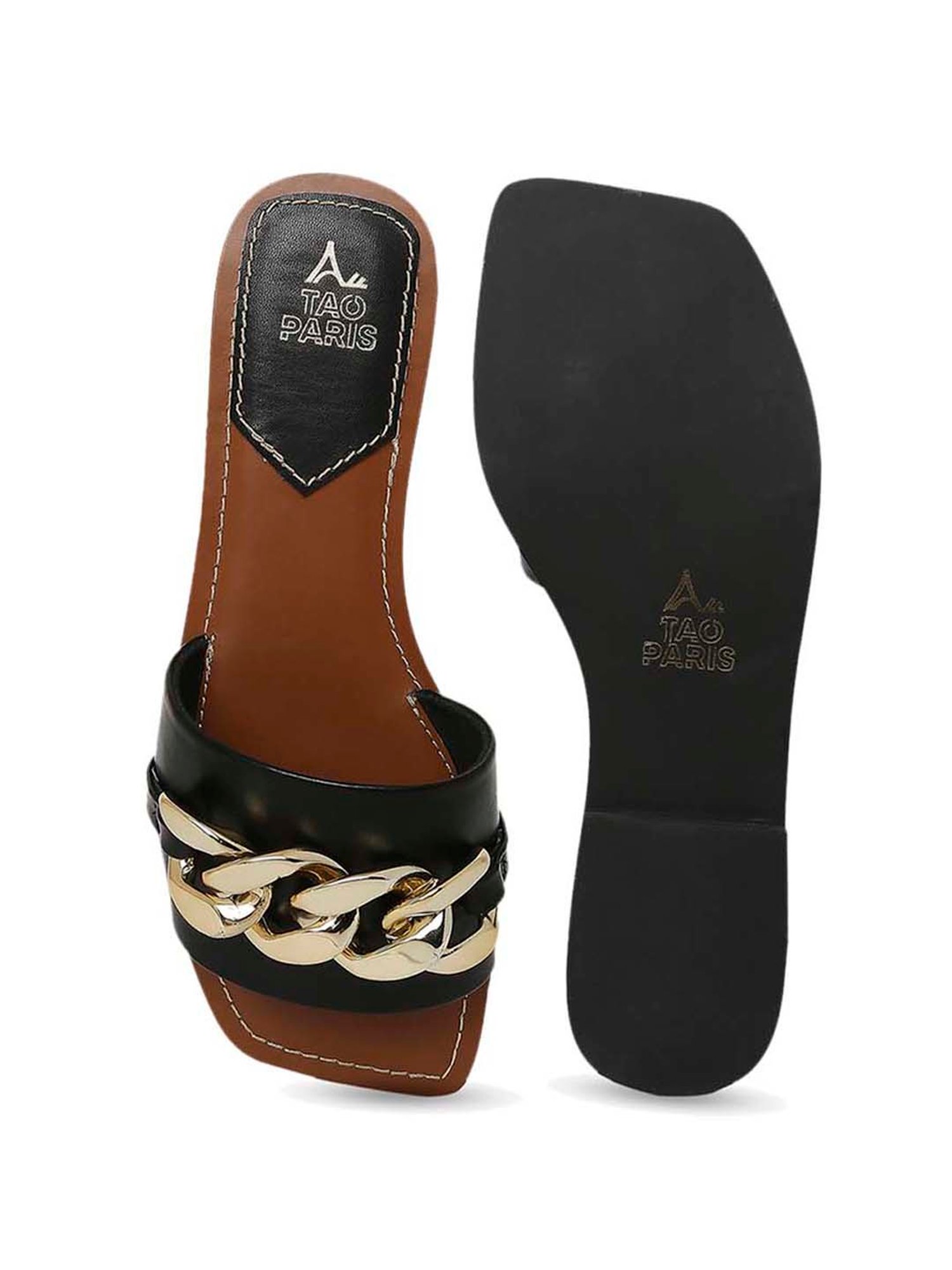 Tao Paris Women's Kyrie Black Casual Sandals