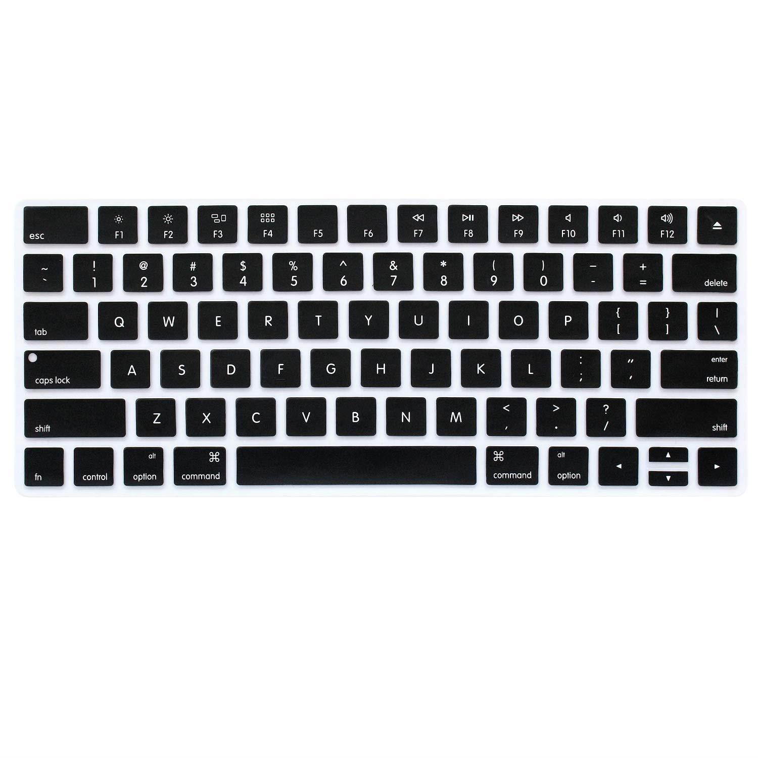 ProElife Ultra Thin Silicone Keyboard Protector Cover Skin for Apple iMac Magic Wireless Bluetooth Keyboard MLA22L/A (A1644, 2015 Released) U.S Layout, Black