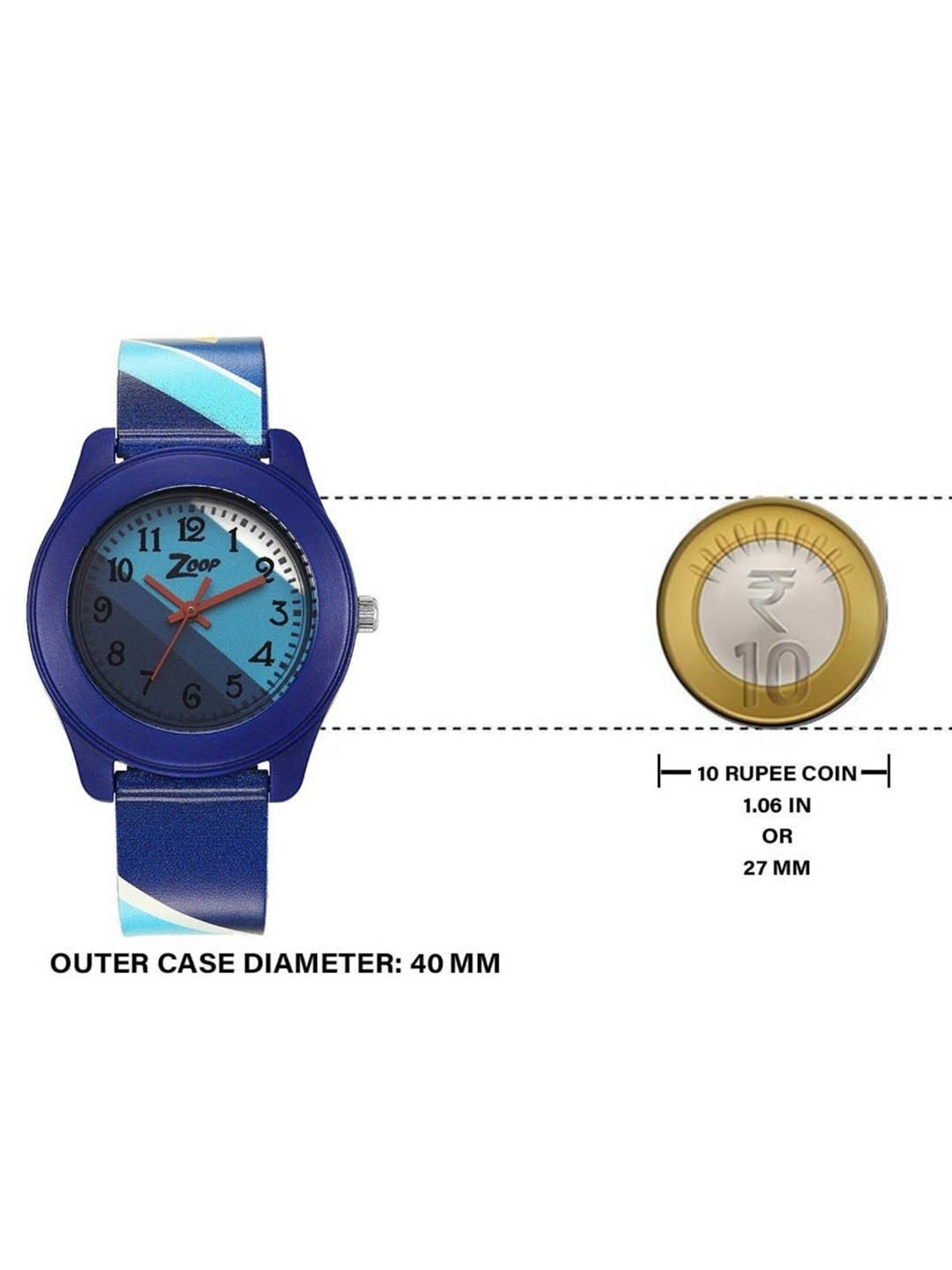 Zoop NS26019PP30W Unisex Analog Watch