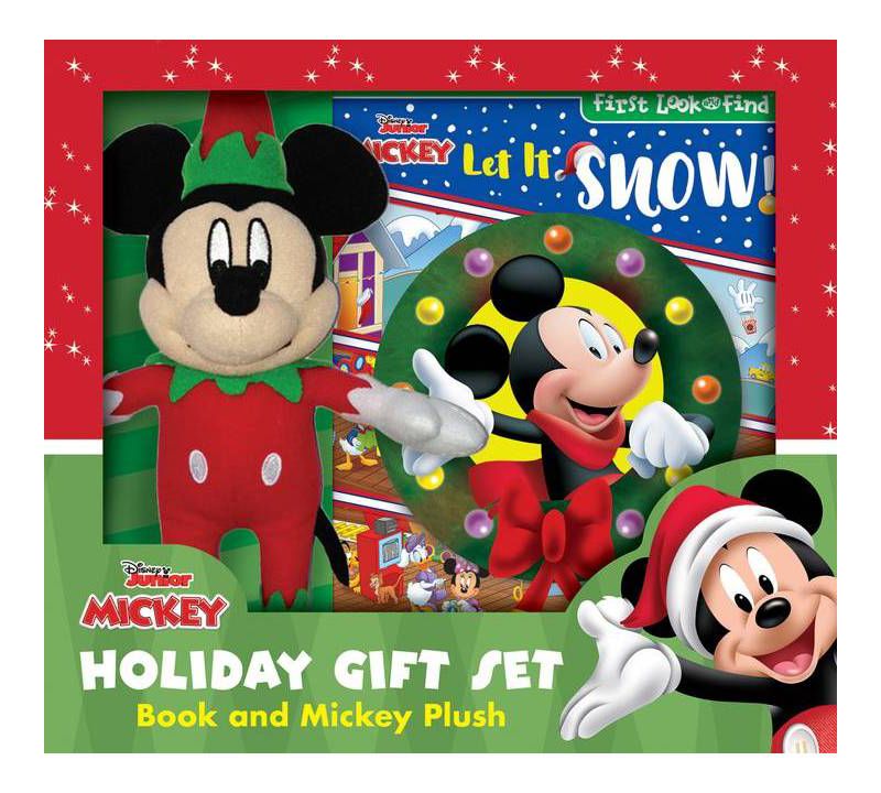 Disney Junior Mickey Mouse Clubhouse: Let It Snow! Holiday Gift Set - (Look and Find) (Board Book)