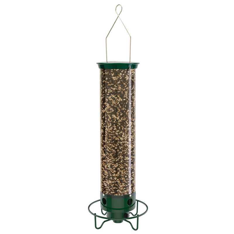 Droll Yankees Yankee Flipper Motorized Squirrel Proof Bird Feeder - Green - 21"