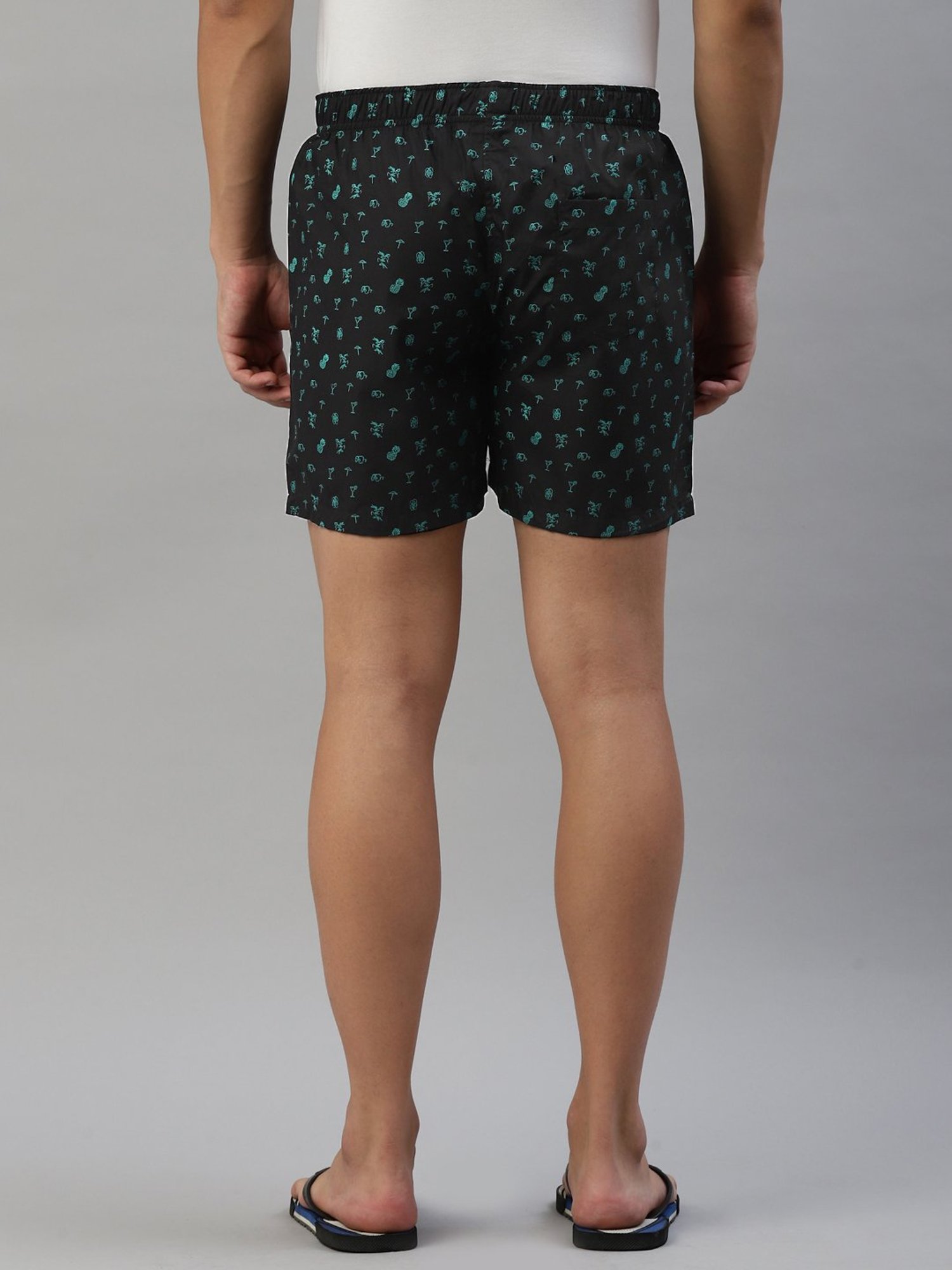 Don Vino Black Printed Boxer Shorts