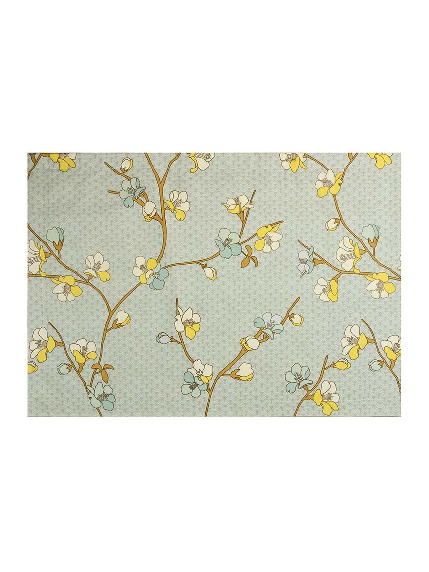 @Home Arias Green 225 TC Cotton Satin Single Bedsheet with 1 Pillow Cover