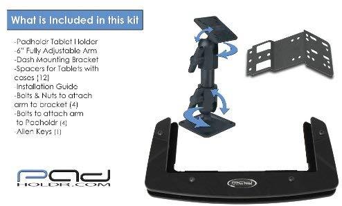 Padholdr Social Series Premium Tablet Dash Kit for 2008 - 2014 Jeep and Volkswagen