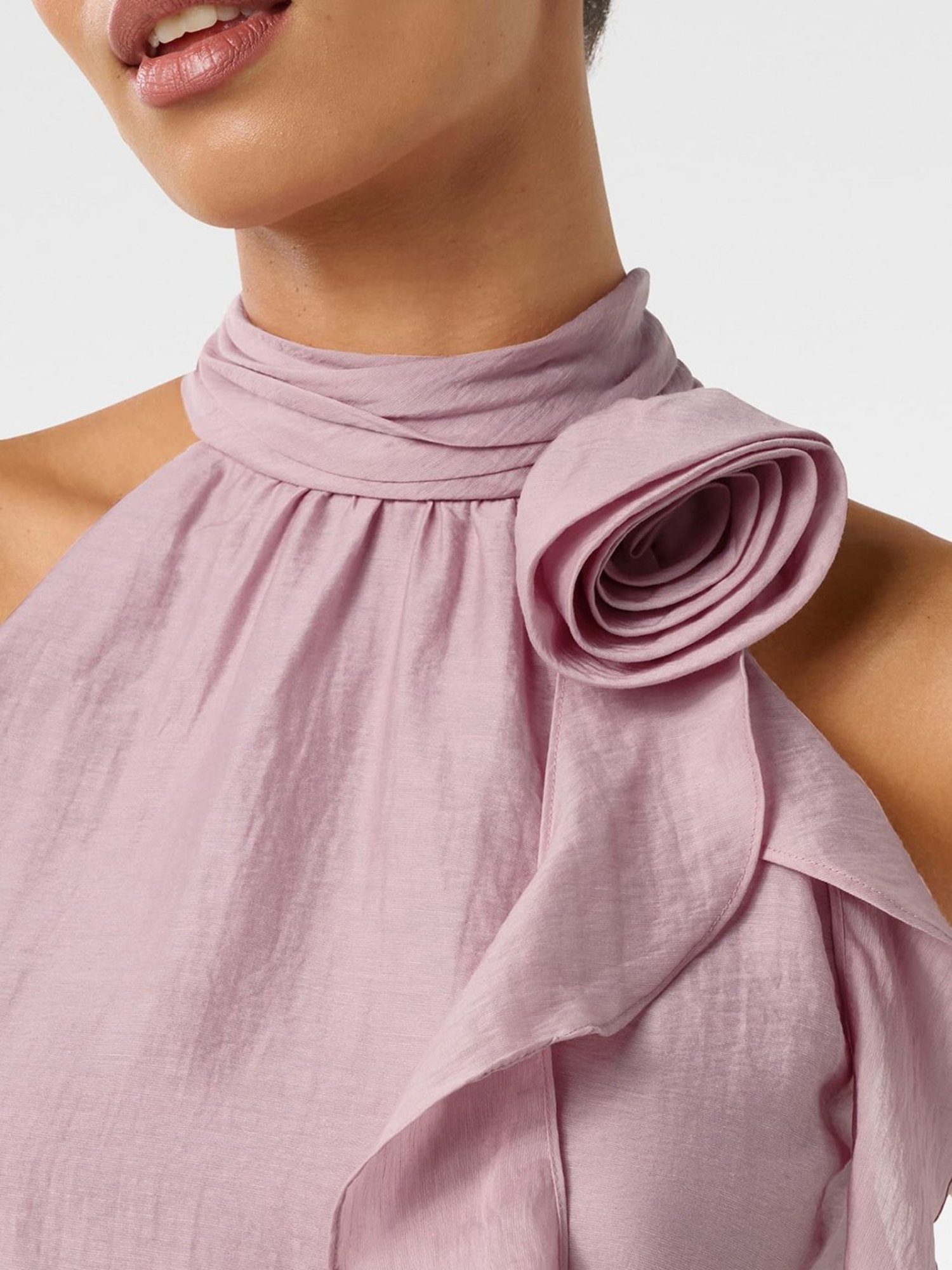 Forever New Pippi Rosette Halter Top