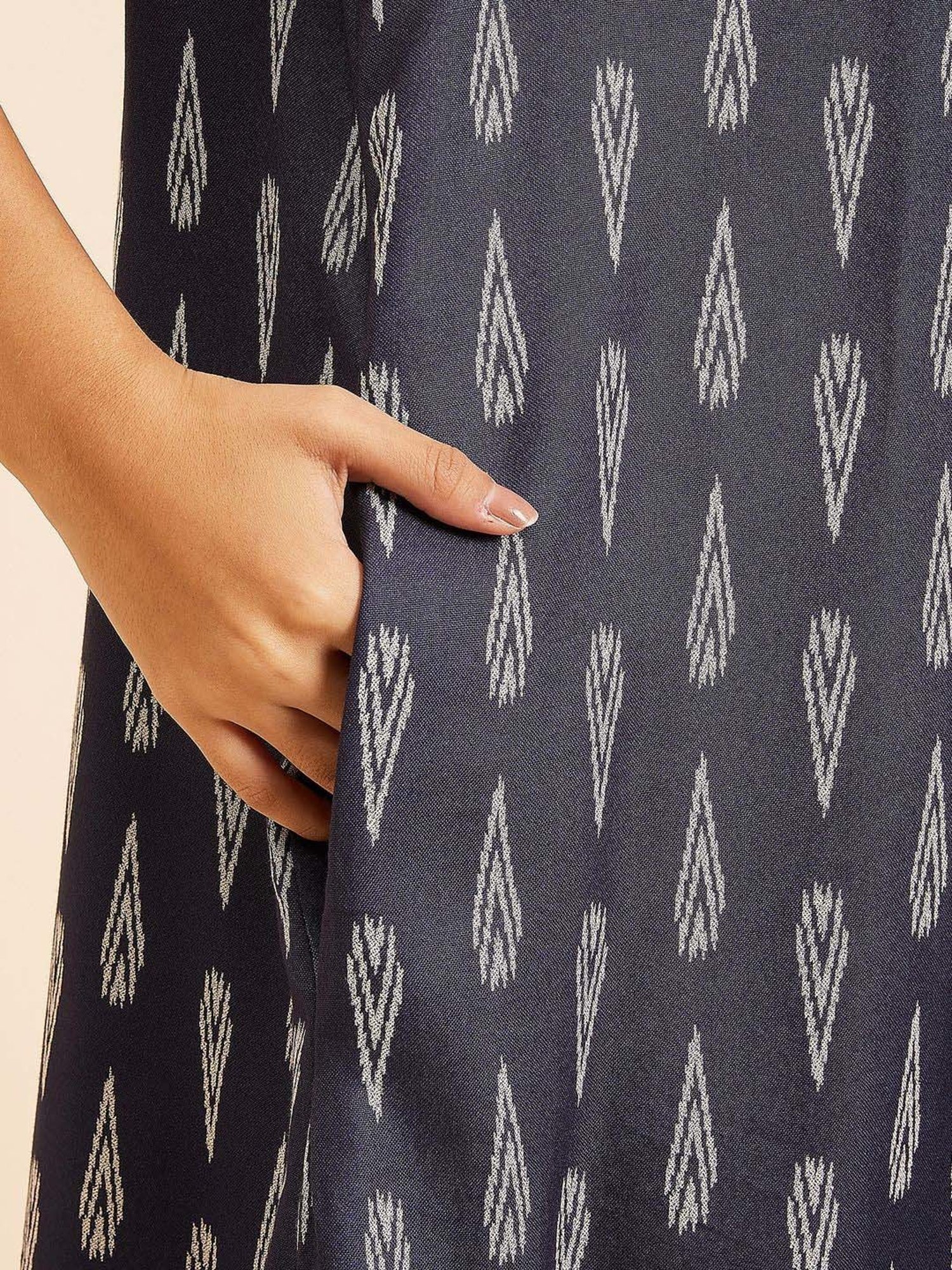 Sweet Dreams Navy Printed Night Gown