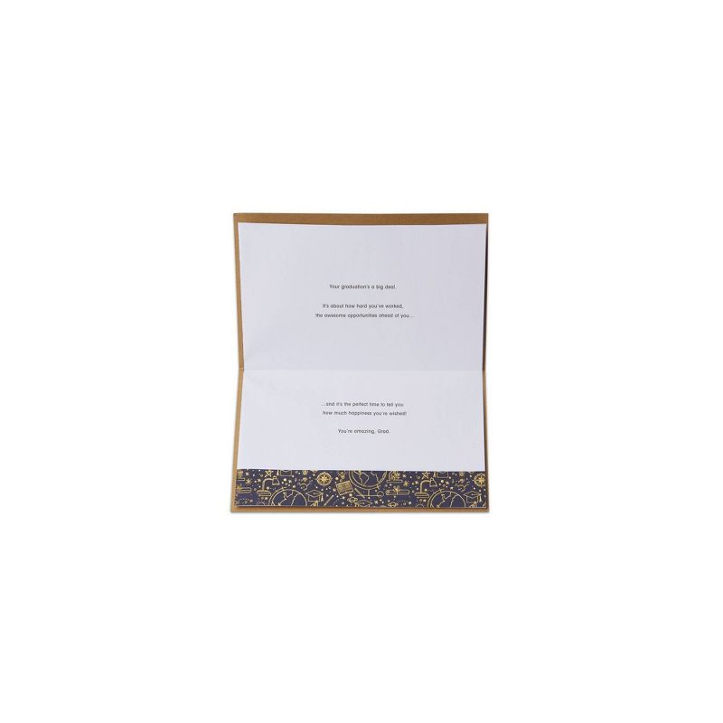 "Biggest Congrats Ever" Graduation Card Brown