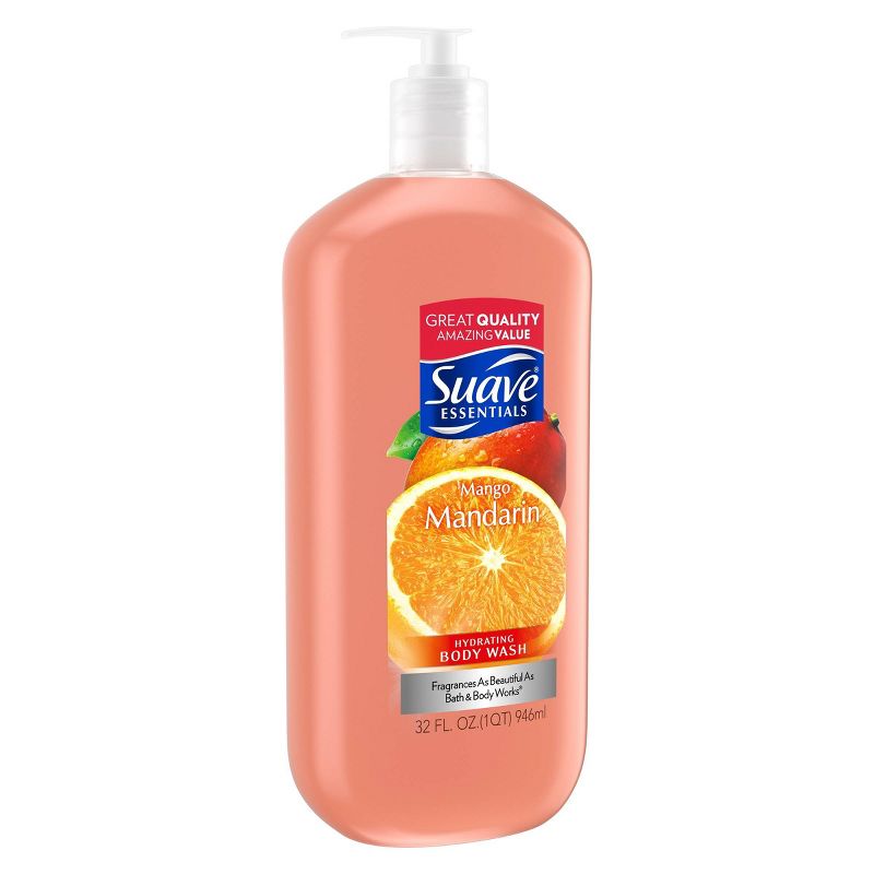 Suave Essentials Mango Mandarin Hydrating Body Wash Soap - 32  fl oz