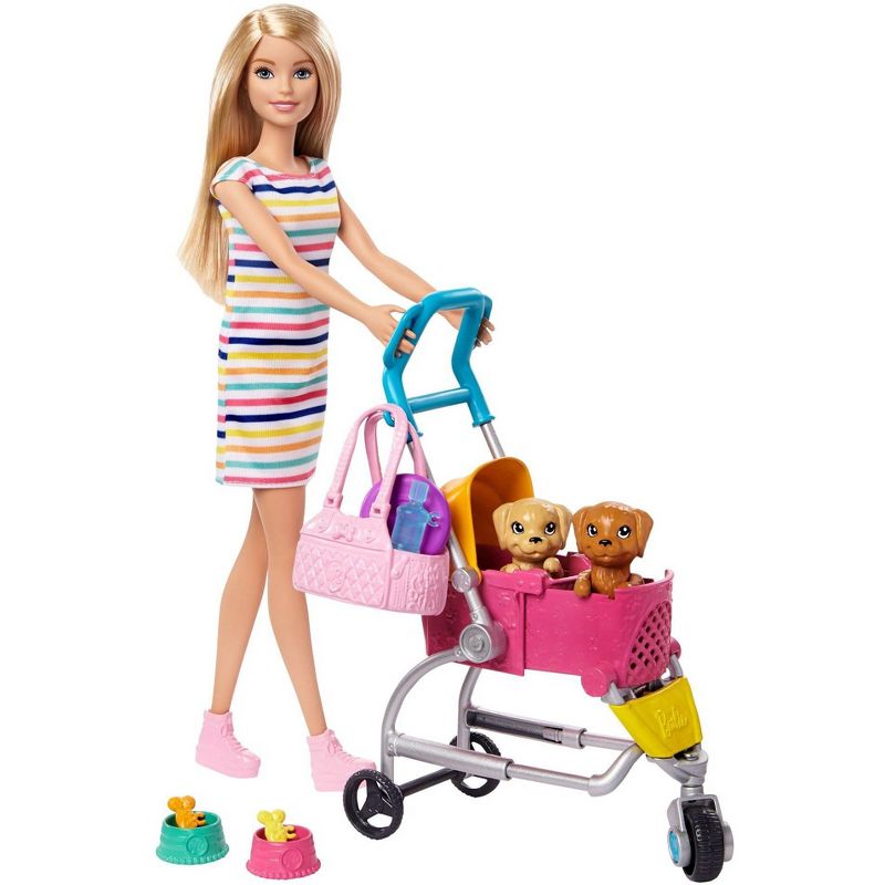 Barbie Stroll 'N Play Pups Doll Playset