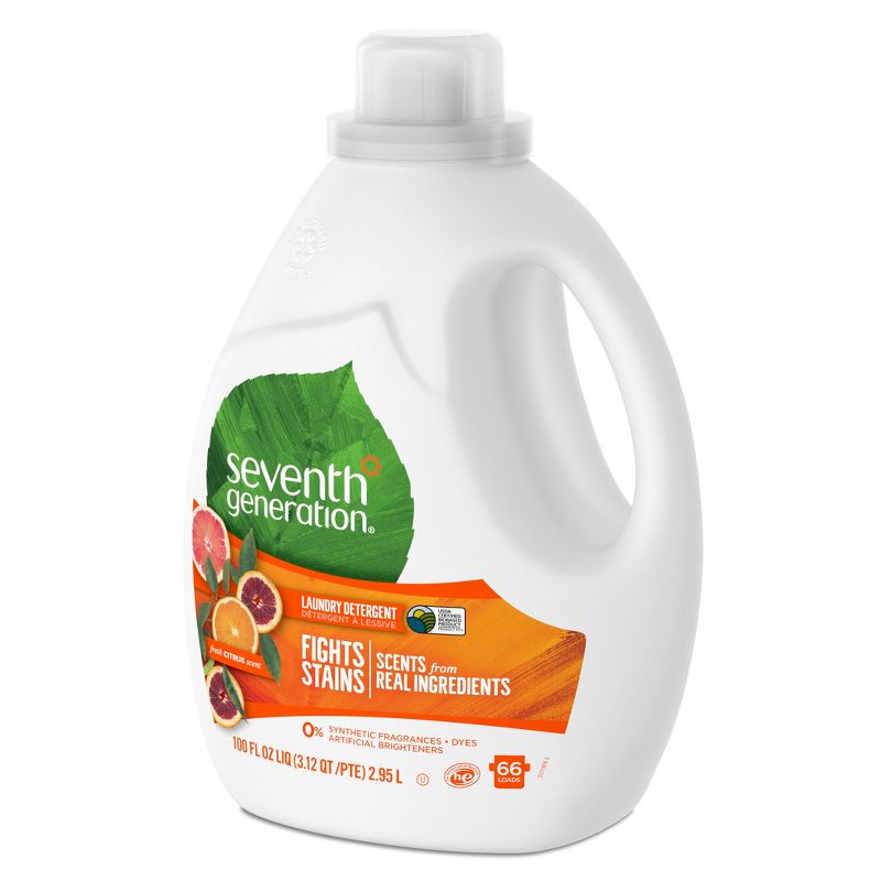 Seventh Generation Natural Laundry Detergent Fresh Citrus - 100 fl oz