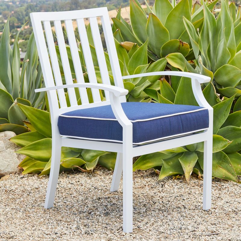 7pc Bridgeport Coastal Dining Set Blue - Royal Garden