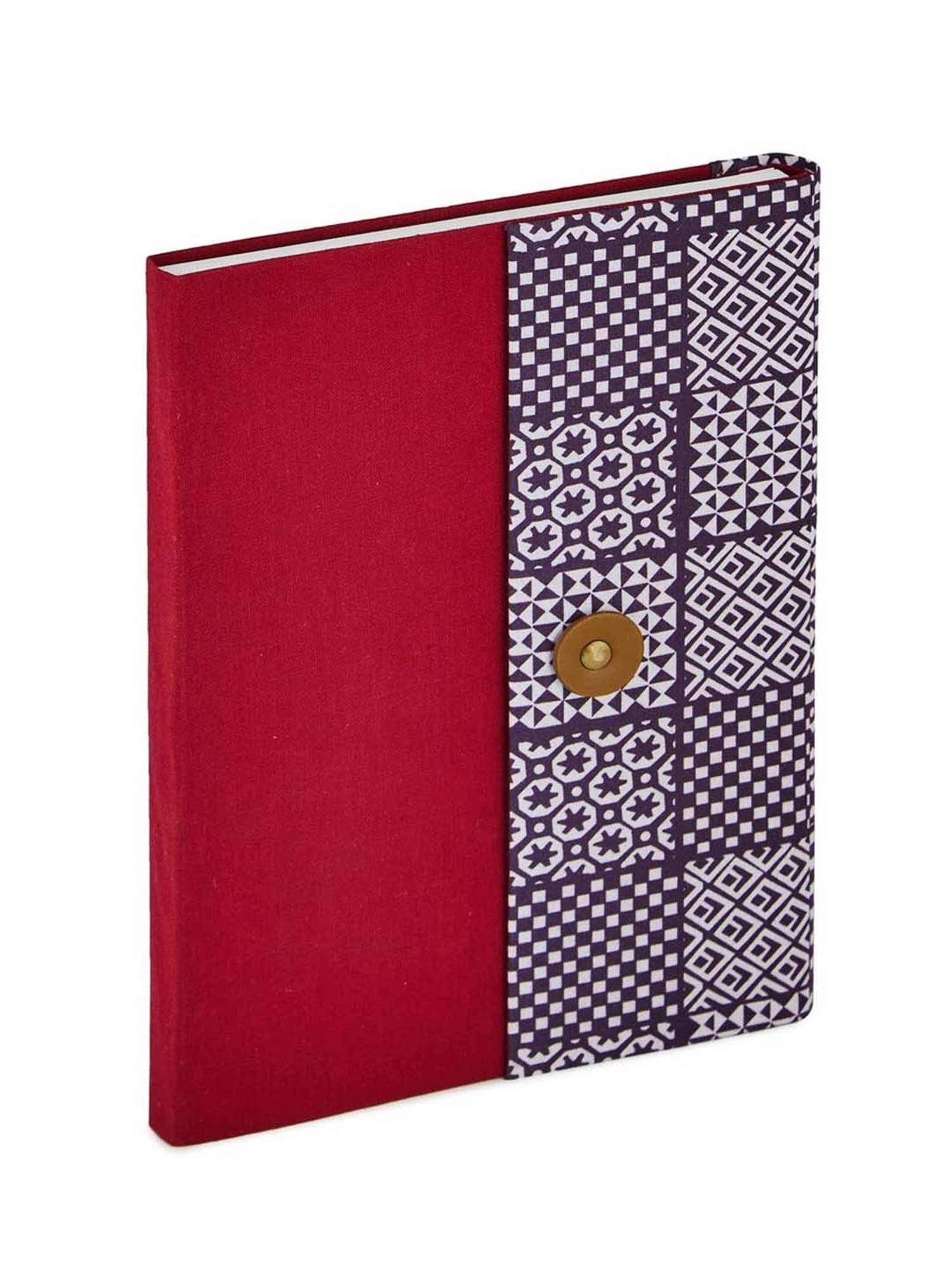 Fabindia Gulmohar Red Fabric Journal Notebook