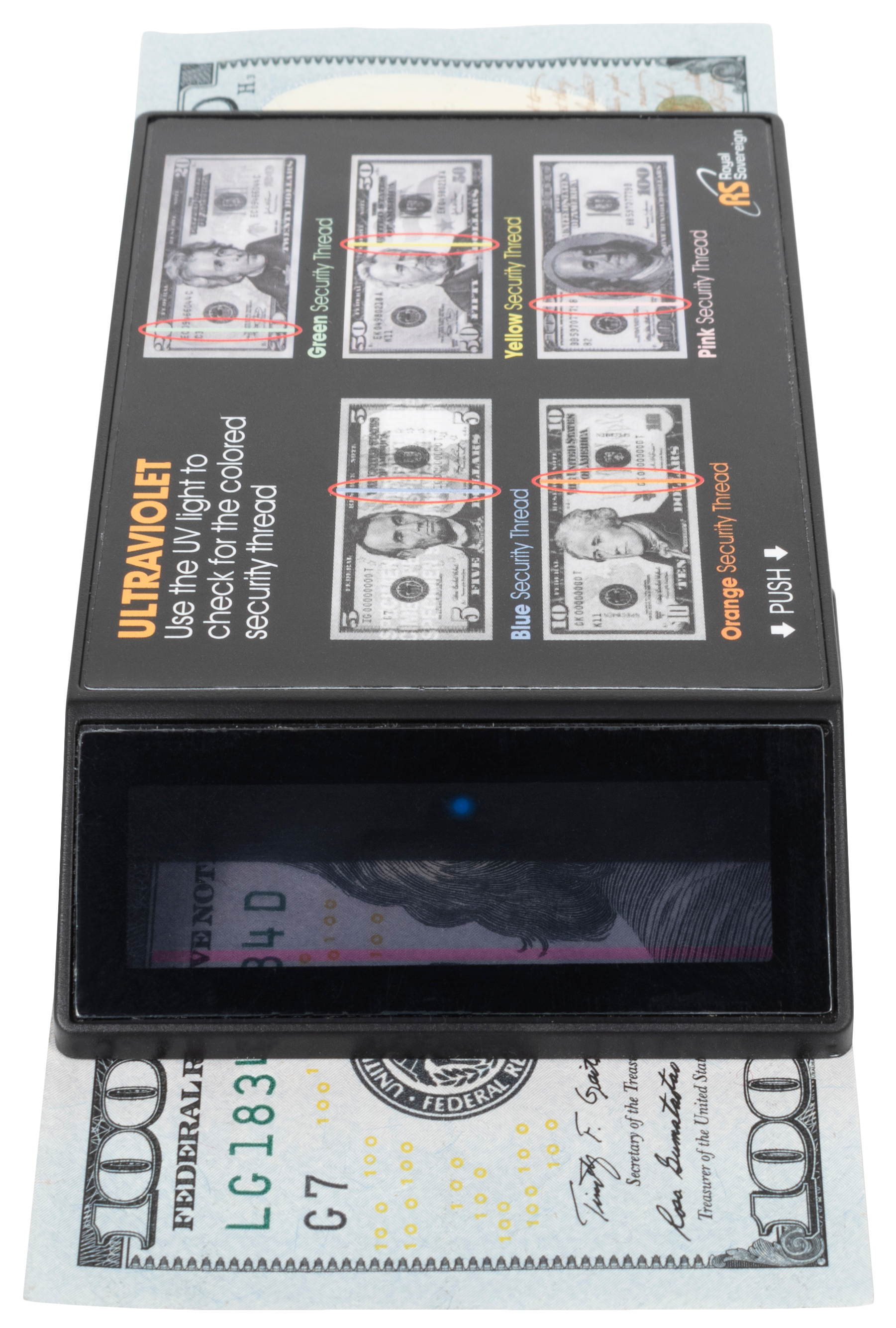 Royal Sovereign RCD-UVP Portable Ultraviolet Counterfeit Detector