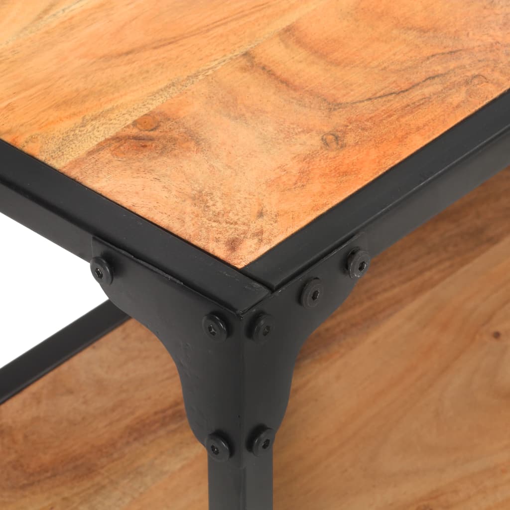 vidaXL Solid Acacia Wood TV Cabinet 59.1" Stand Unit Entertainment Center