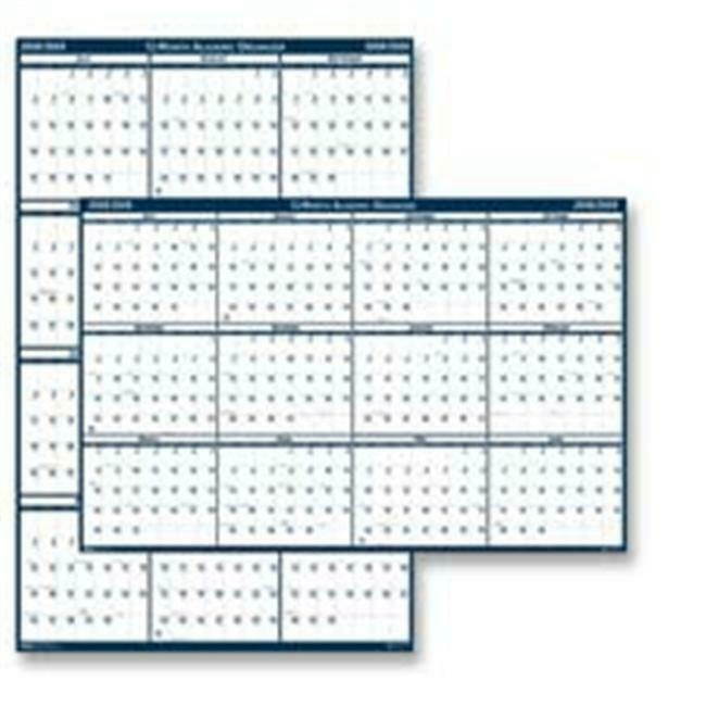 House of Doolittle HOD3965 Wall Planner- Laminated- 12 Month- July-June- 18in...