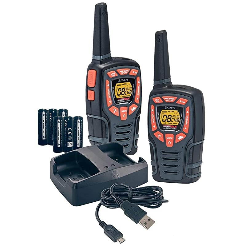 ACXT545 Walkie Talkies - Rechargeable, Long Range 28-Mile Two Way Radio Set with VOX ( 2 Pack )