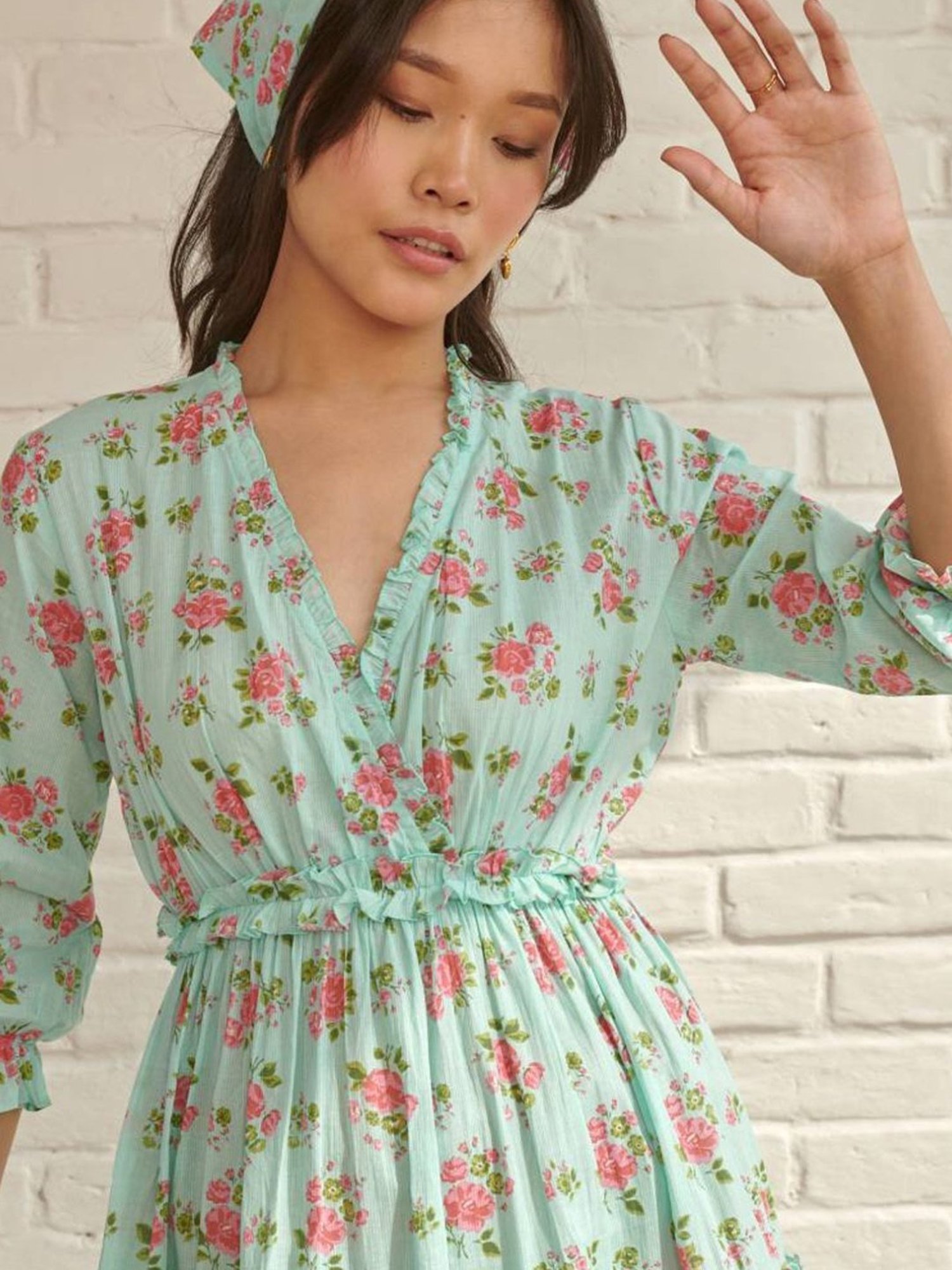 Prakriti Jaipur Blue Dahlia Long Dress